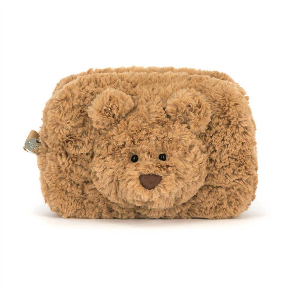 NEW JELLYCAT bartholomew bear pouch in brown